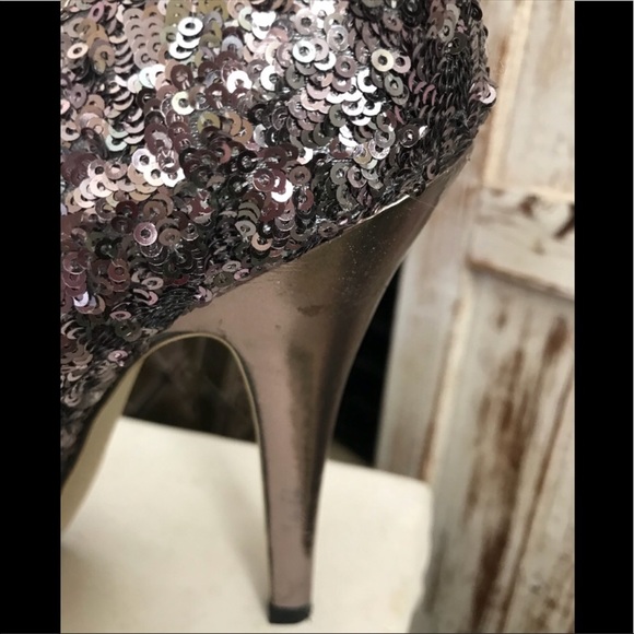 MADDEN GIRL SILVER SEXY SPIKED SHOES - Picture 11 of 13